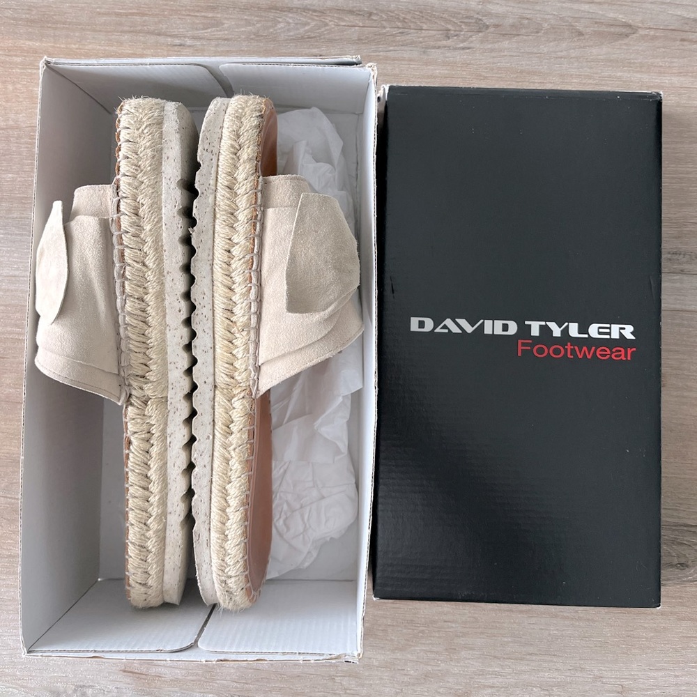 Cream Espadrille Platform Sandals